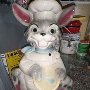 Vintage Brush McCoy Rabbit Cookie Jar